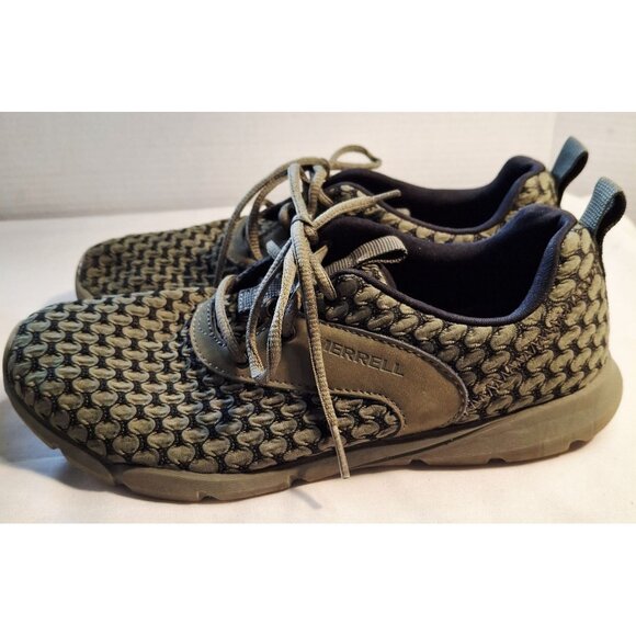 Merrell Womens Olive Green Lace-Up Sneakers Size 7.5 Lightweight Breathable Mesh - Picture 8 of 11